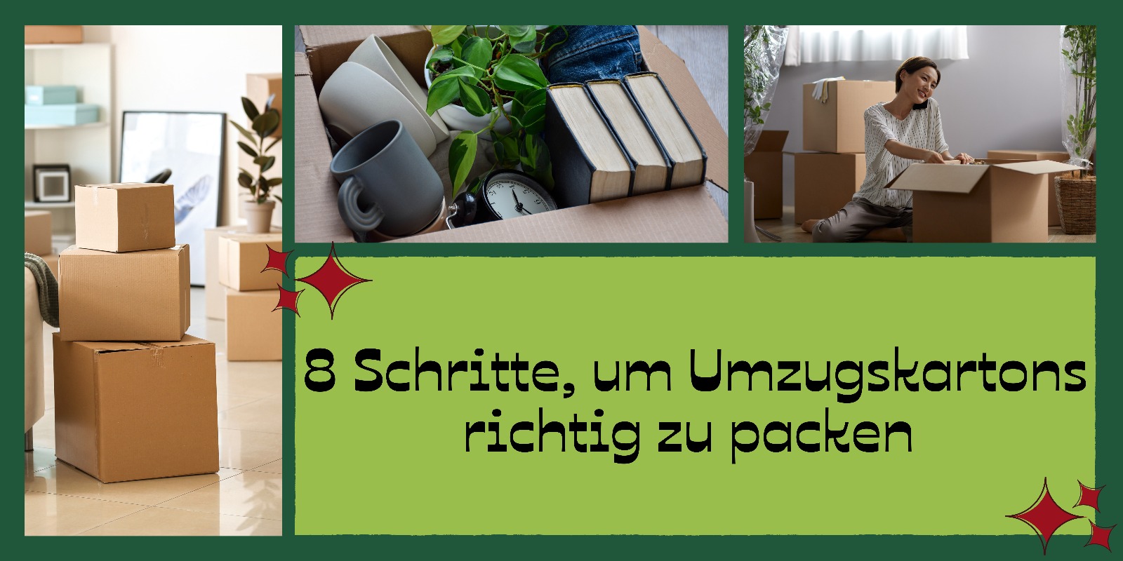 Umzugskartons richtig packen